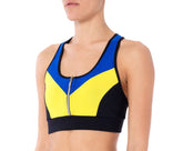 TOP BICOLORE CON ZIP