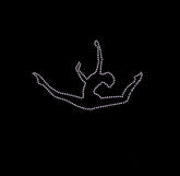 GINNASTA ENJAMBÈ IN CRISTALLI - SILHOUETTE