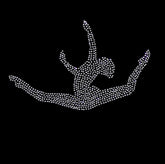 GINNASTA ENJAMBÈ IN CRISTALLI